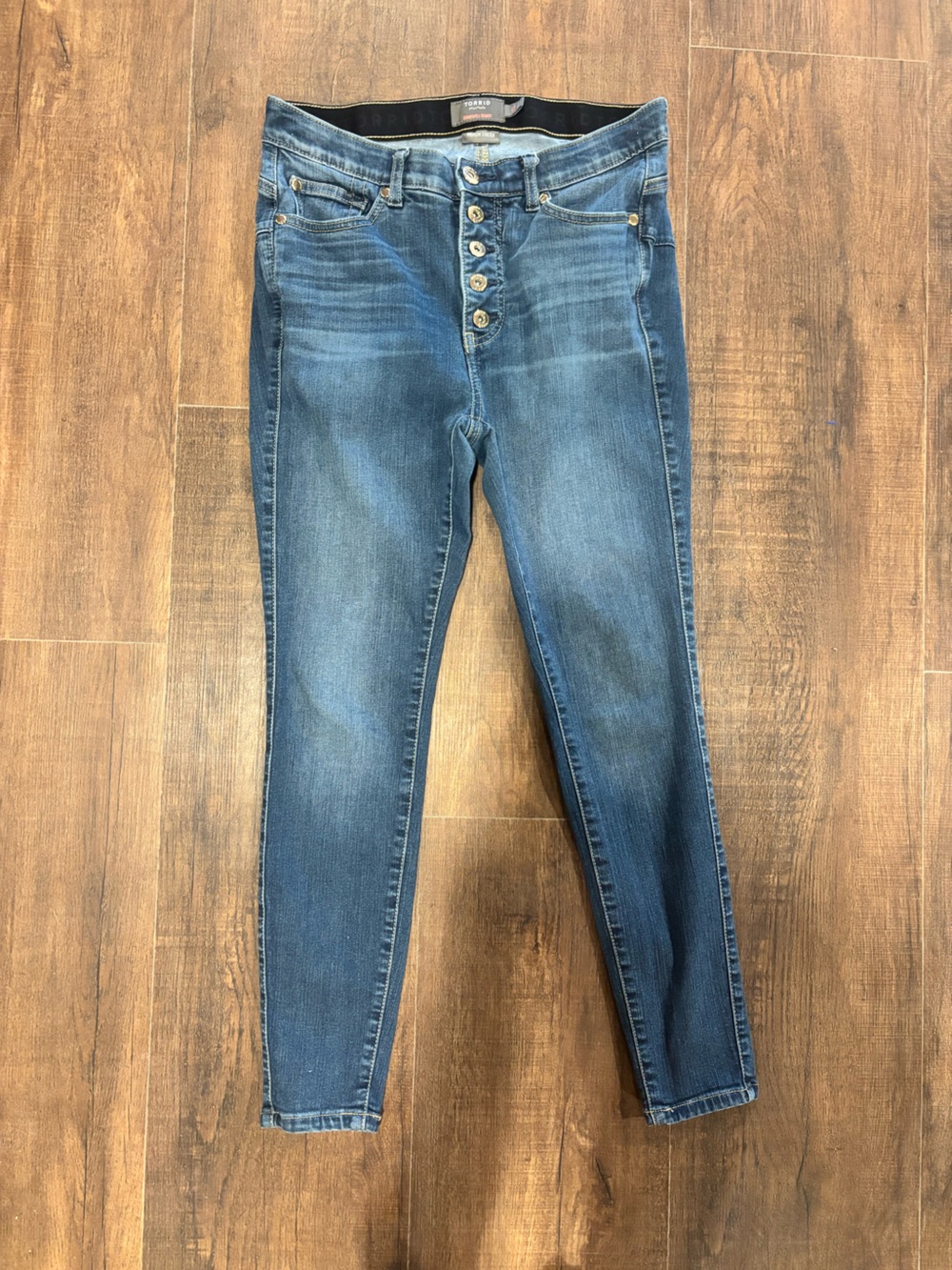 Torrid Women's Premium Stretch Bombshell Skinny Jeans Blue Dark Wash Size 10s